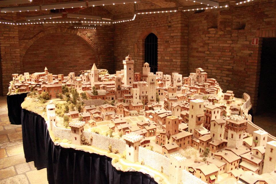 Miniatura del museo San Gimignano 1300